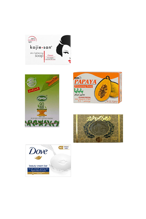 5 assorted soap bars - 1