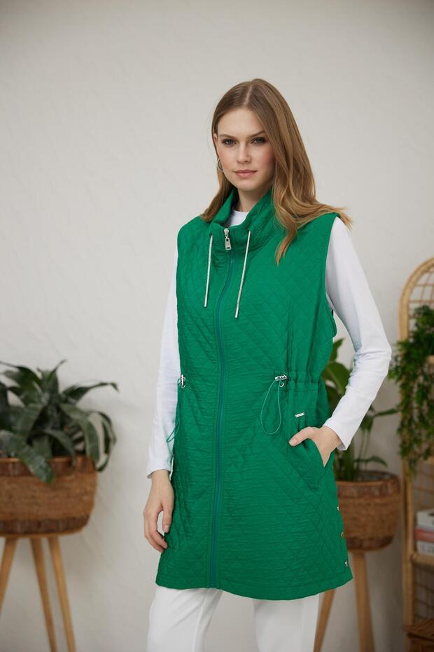 BÜYÜK BEDEN KAPİTONE YELEK - 1