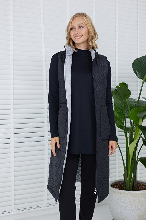 ÇİFT TARAFLI UZUN YELEK - 2