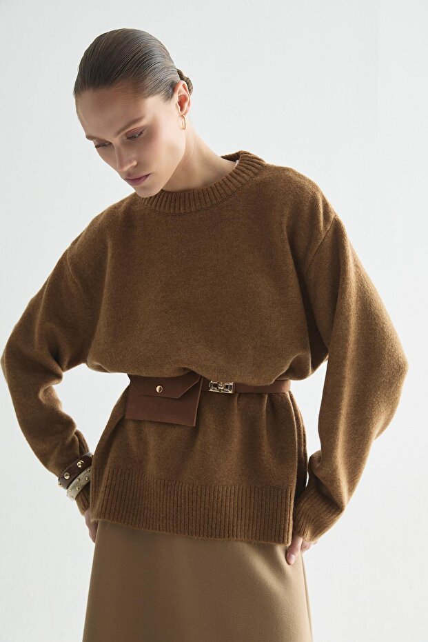 BEBE YAKA BASIC KAZAK CAMEL - 1