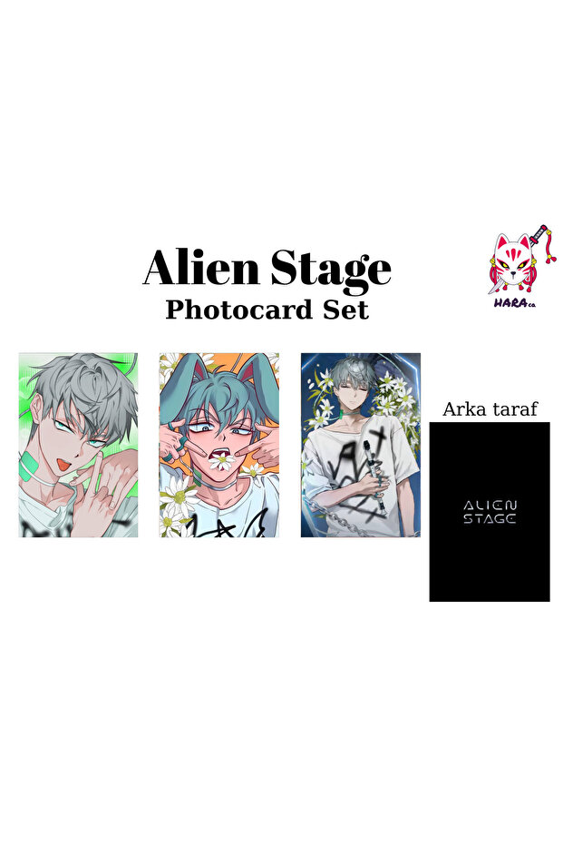 Alien Stage Anime Till Anime Photocard Set / Collection Card V5 (3-Pack)
