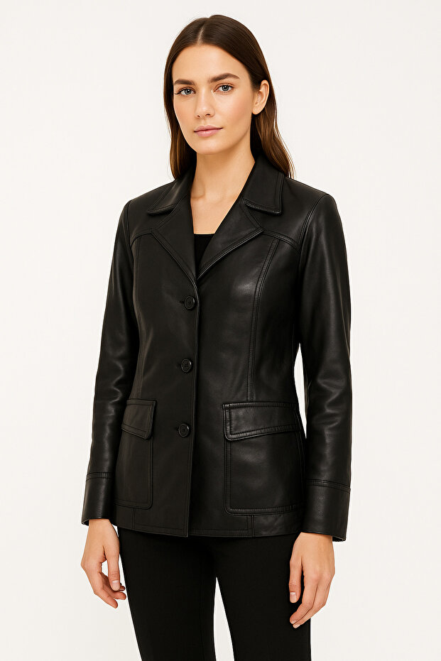 Women's Genuine Leather Jacket