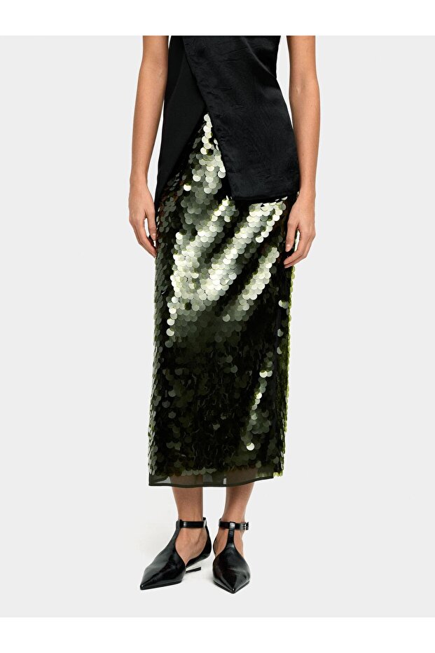 Payetli Uzun Etek - 2