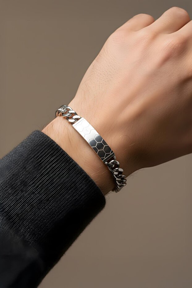 Argon 20 Cm Çelik Erkek Bileklik - 4