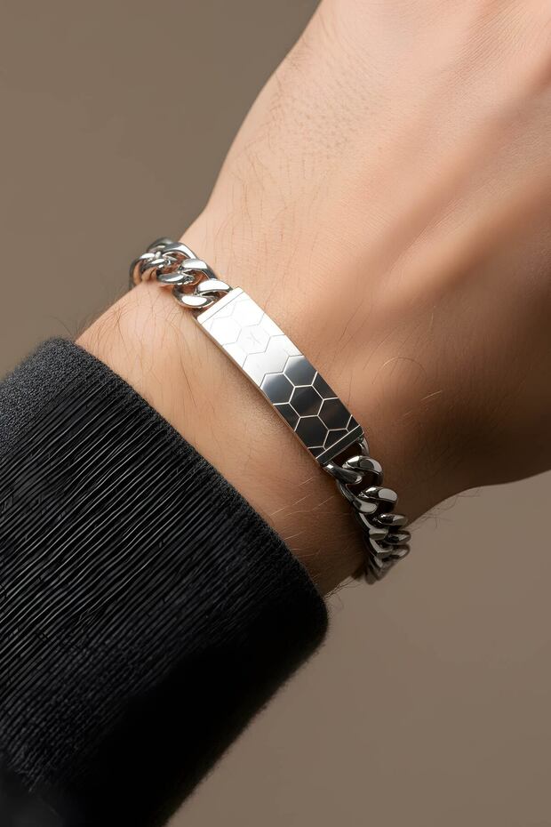 Argon 20 Cm Çelik Erkek Bileklik - 2