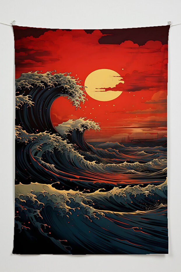 Anime Printed Wall Covering – Anime & Gamer Themed, High-Quality Fabric, Tapestry Wall Carpet