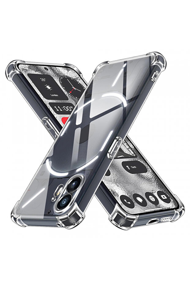 Nothing Phone Case (2), Techsuit, Shockproof Clear, Transparent