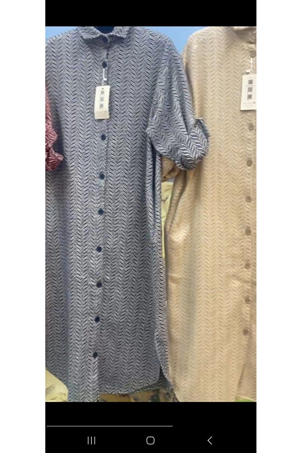 Kaşe gömlek elbise - 2