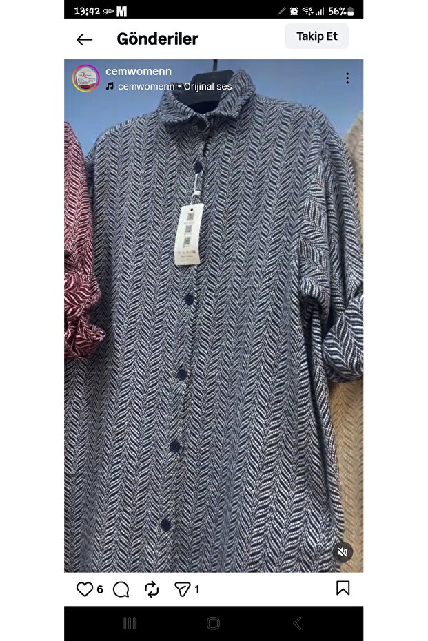 Kaşe gömlek elbise - 3