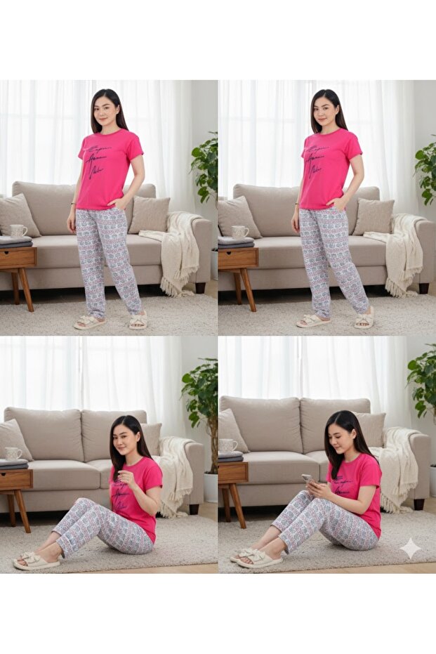 طقم بيجاما طويلة - 1