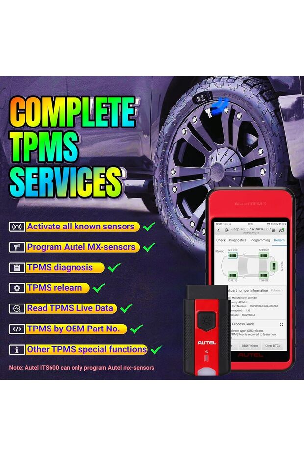 أداة MaxiTPMS ITS600 TPMS (2025) - 3
