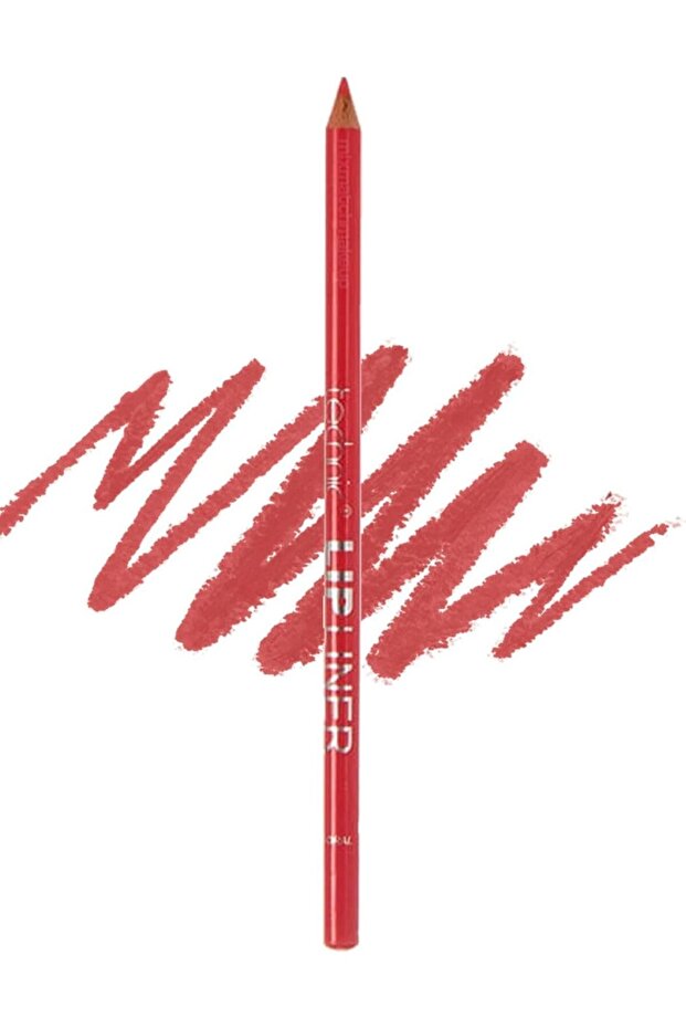 Lip Liner Pencil with Sharpener - Coral | Creamy Lip Definer for Precise Shaping | Vegan