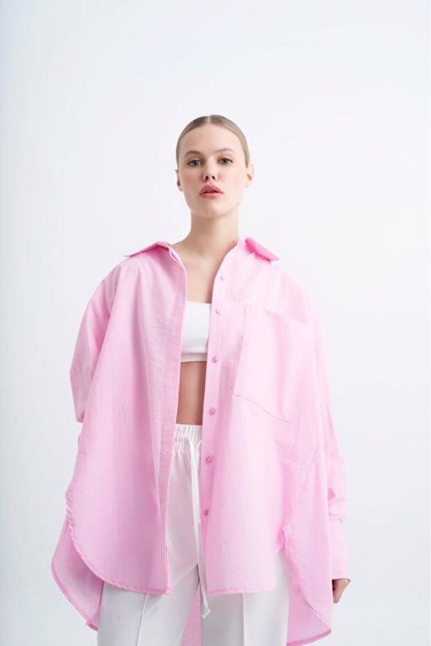 PERRY OVESİZE CEPLİ GÖMLEK - 1