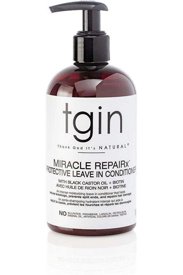 Tgin Miracle Repairx Protective Leave In Conditioner For Natural Hair - Dry Hair - Curly Hair - 13 Oz