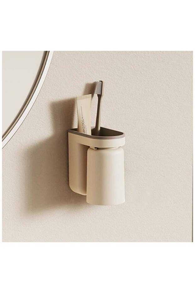 Wall Mounted Toothbrush Holder,inverted design,Easy Installation, Space-Saving
