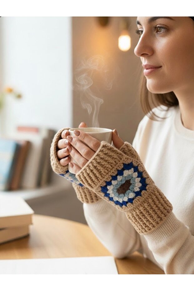 El Örgüsü Yetişkin Eldiveni - 1