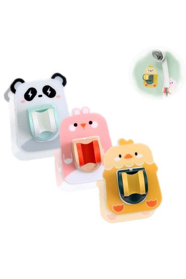Adjustable Angle Shower Bracket Cartoon Stick-on Hand Shower Bracket Adjustable Angle Cartoon Stick