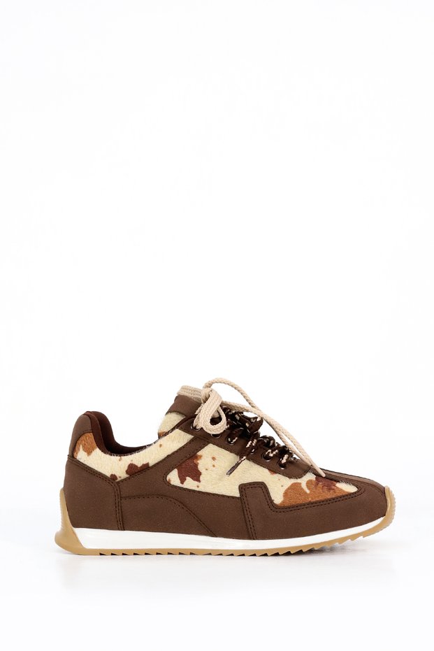 Prns 188 Lace-Up Print Detailed Sports Shoes