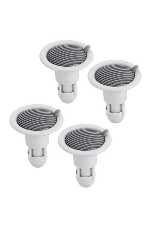 4 PCS Shower Floor Drain Backflow Preventer, Valve Sewer Anti-Odor Core Insert Drain Plug Hair Catc