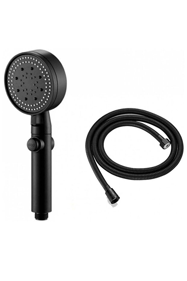 High Pressure Handheld Shower Head with 5 Modes and ON/OFF Switch for Water Saving and Easy Install - 1