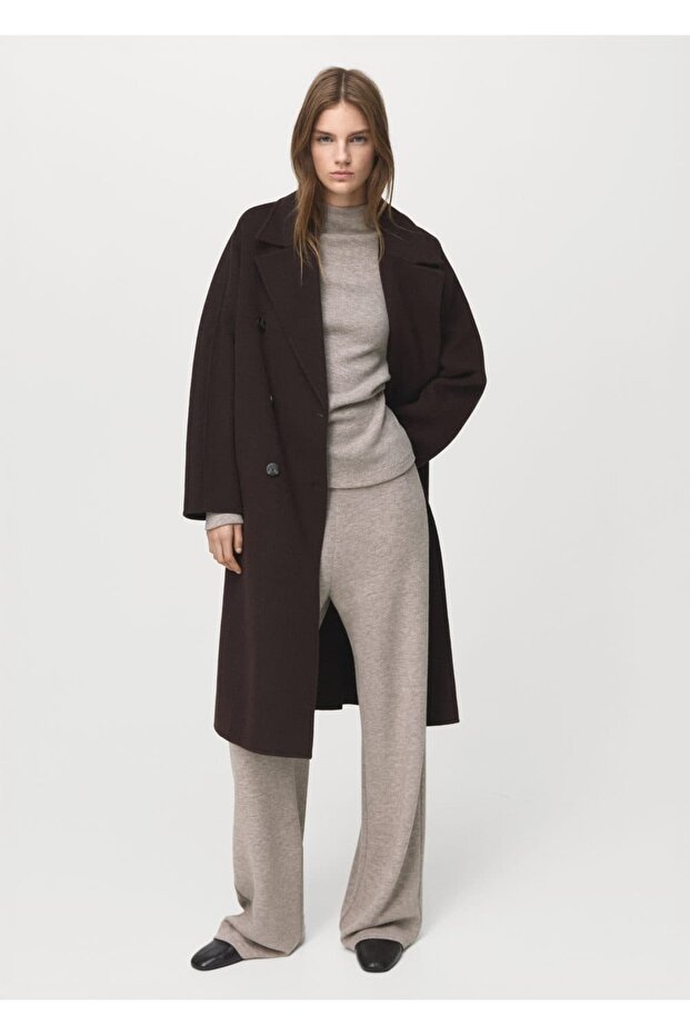 Perkins yaka ince örgü sweatshirt - 2