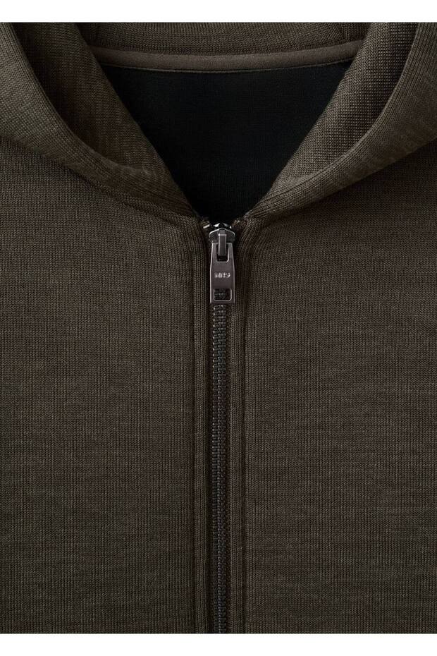 Fermuarlı kapüşonlu sweatshirt - 6