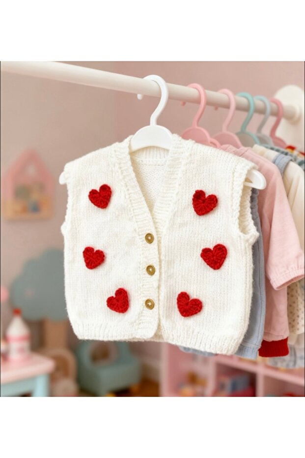 Red Heart 1 Year Old Baby Vest