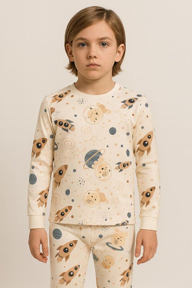 Σετ Πυτζάμες Boy's Space Patterned - 1