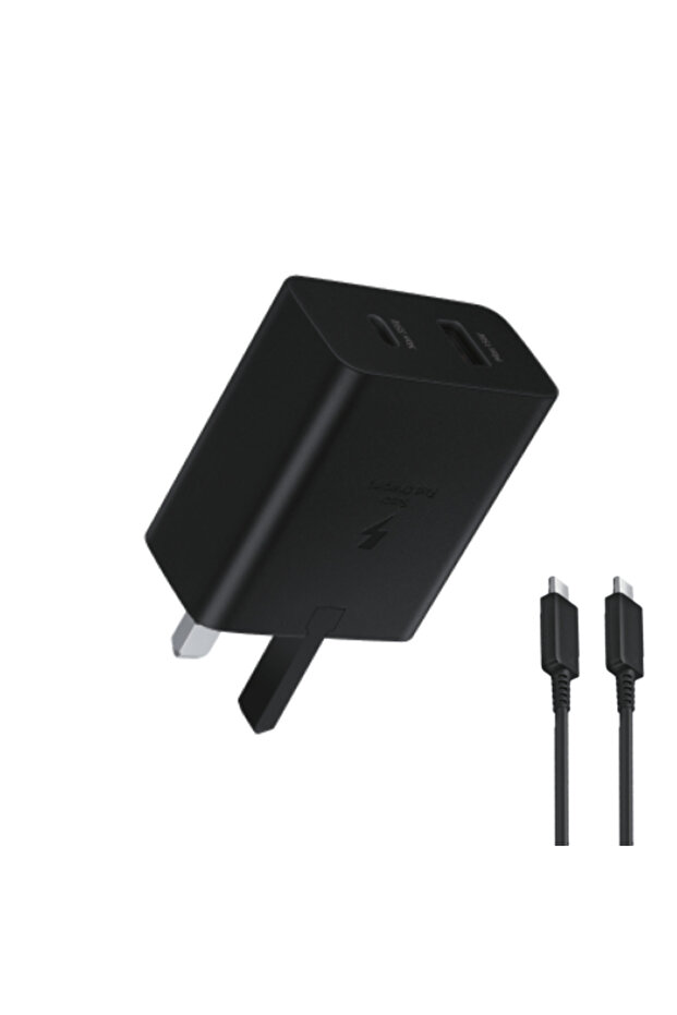 شاحن حائط PD+USB بقوة 35 وات + كابل من Type-C إلى Type-C