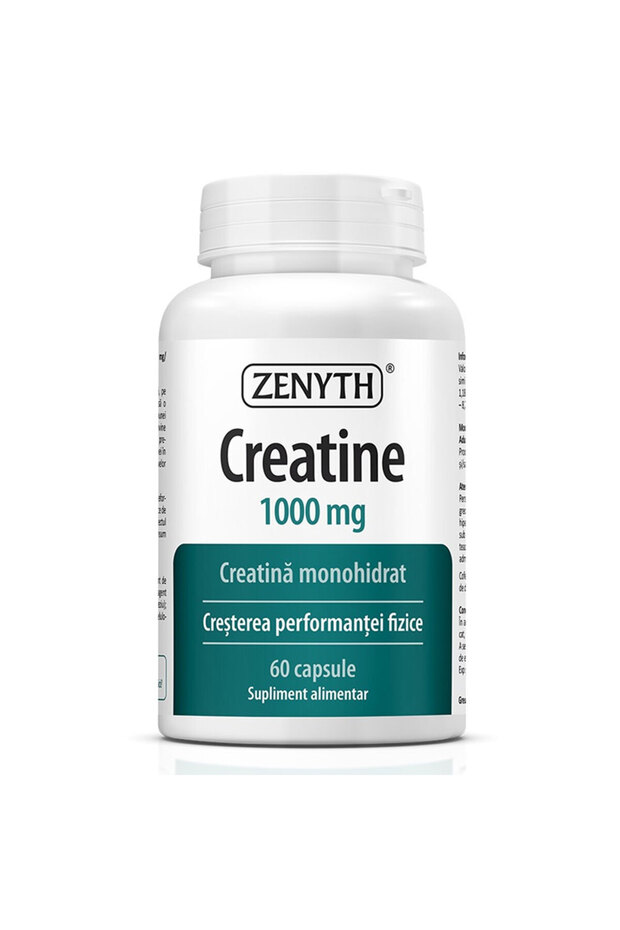 Creatină, 1000 mg, 60 capsule, Zenyth