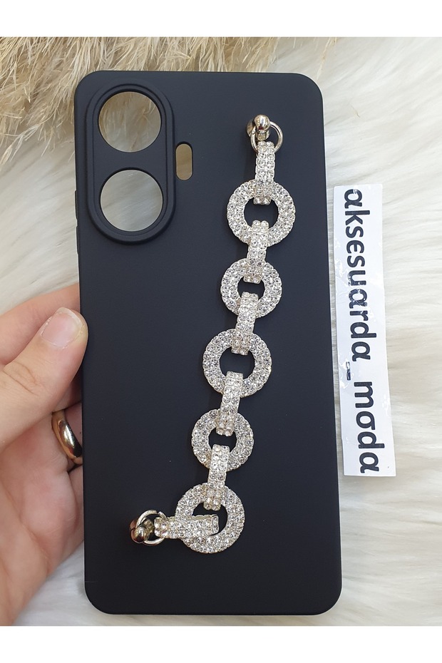 Realme C55 Compatible Stone Pattern Handheld Launch Case - 3