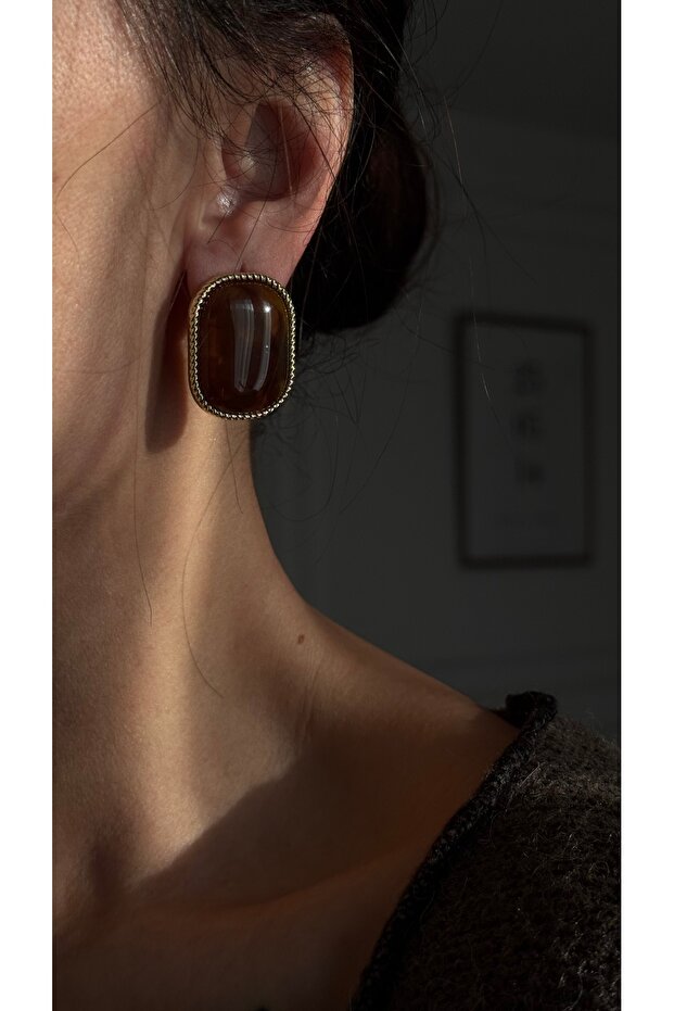 Çelik Lily Küpe - 2