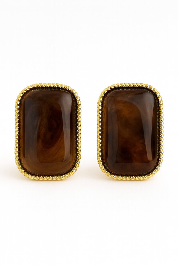 Çelik Lily Küpe - 1