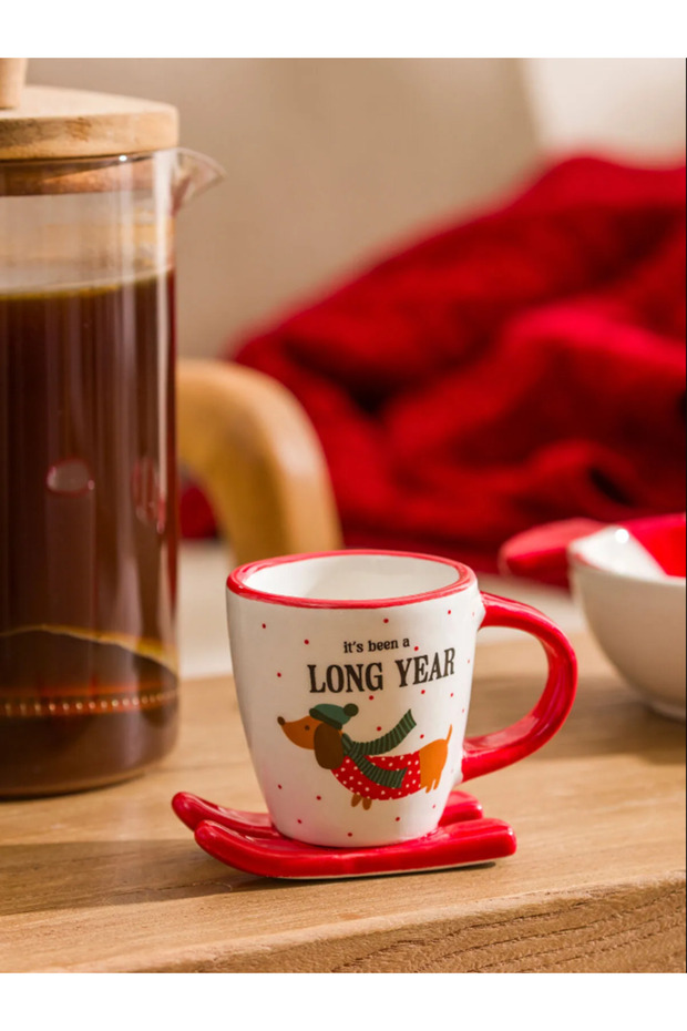 Kayak Figured Ceramic Coffee Cup 85 ml - for 1 Person