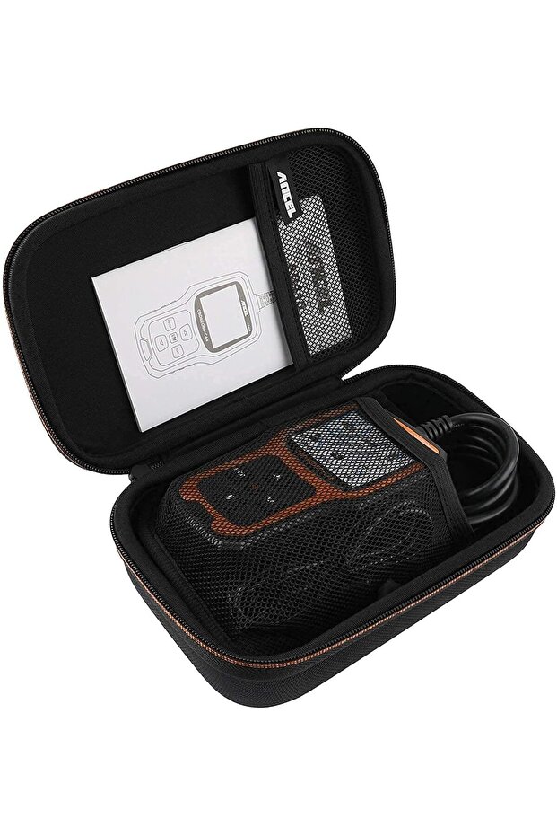 قارئ أكواد المركبات AD410 OBD II المحسّن مع حقيبة واقية - 8