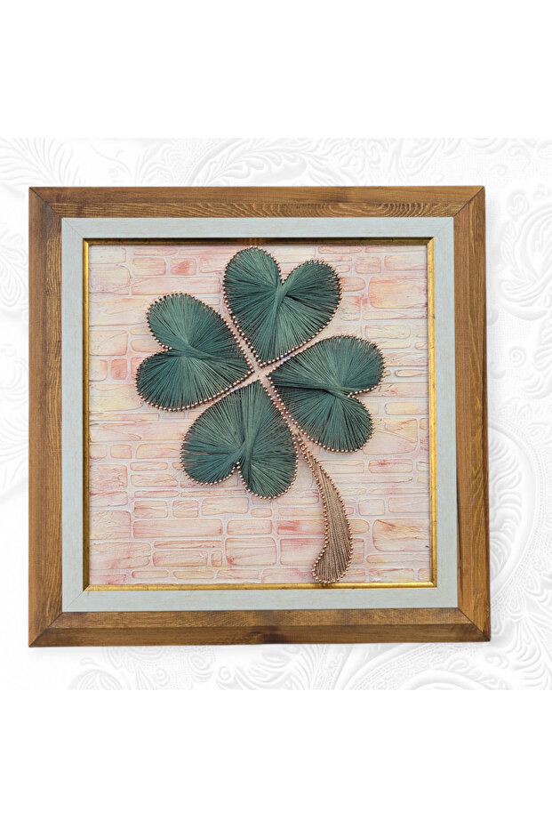 String Art/İp Sanatı Yonca Tablo - 1