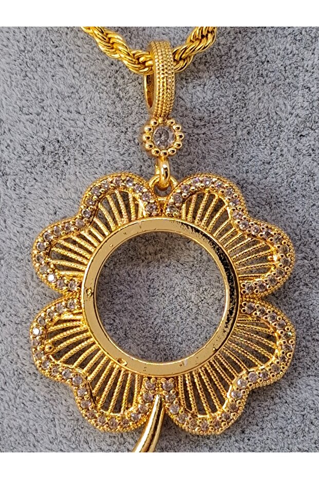 Yonca Figürlü Çeyreklik Kolye - 3