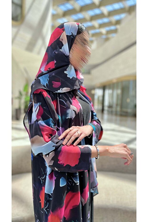 Abaya Chiffon Lined Two Layer - 3