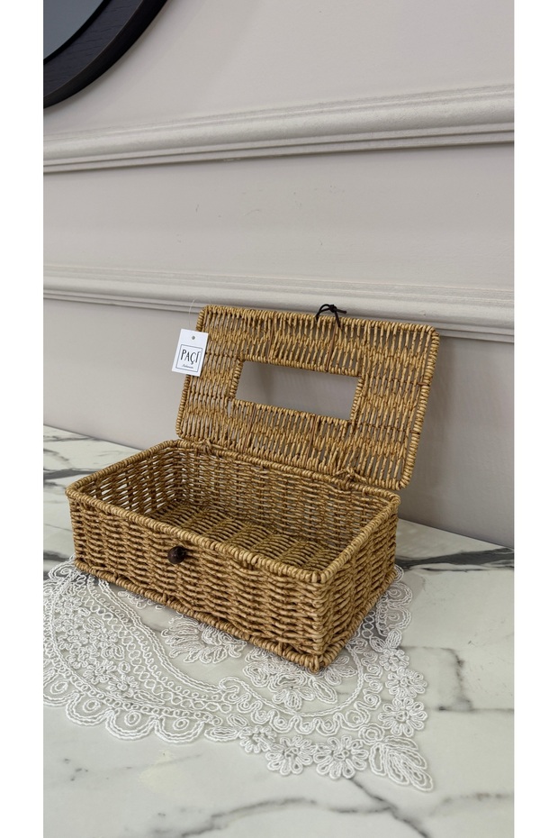 HASIR DİKDÖRTGEN KAPAKLI PEÇETELİK - 3