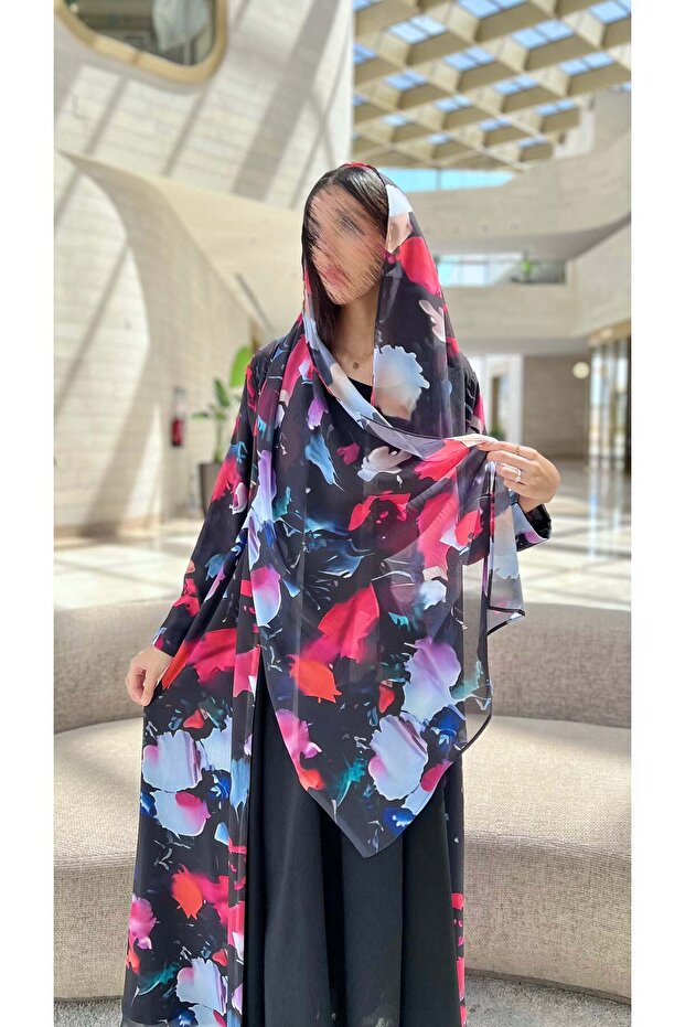 Abaya Chiffon Lined Two Layer - 4