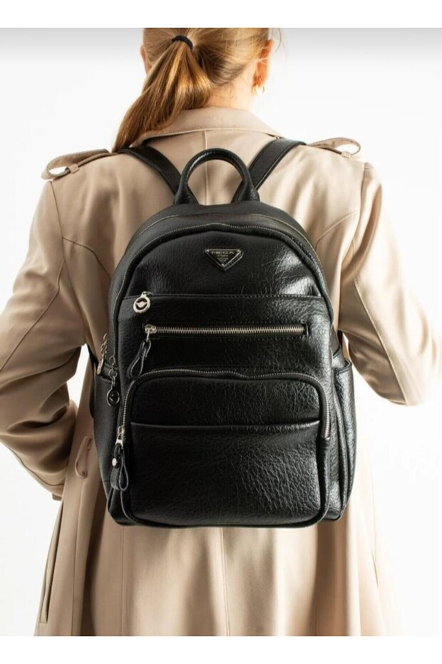 حقيبة ظهر نسائية كبيرة متعددة الأقسام مناسبة للاستخدام اليومي - 1