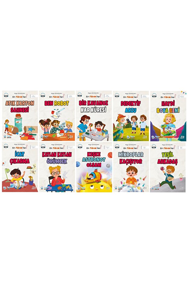 1.Sınıf Bir Fikrim Var Hikaye Seti (16 Sayfa) - 10 Kitap - 4