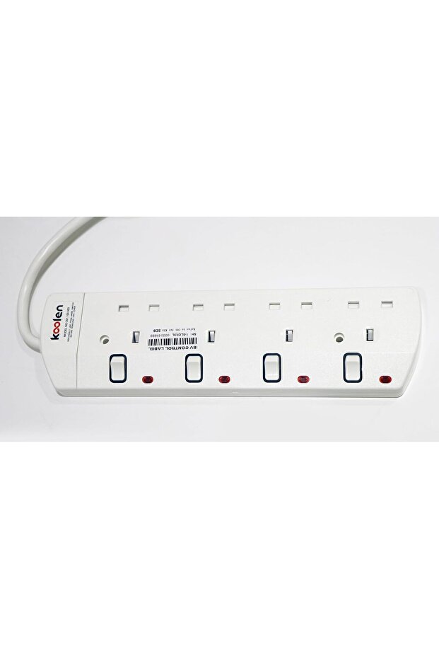 Plug Socket with 4 Outlets, 3 Meter Cable - 3
