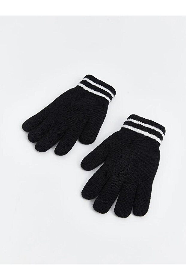 Line Embroidered Girl's Gloves (W5)