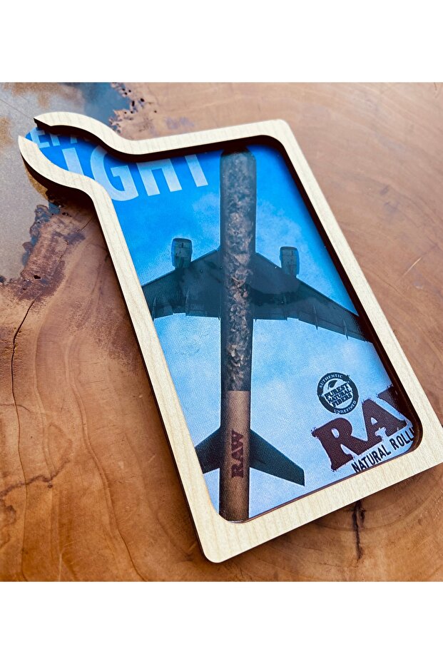 Raw flight ahşap tütün tepsi - 2