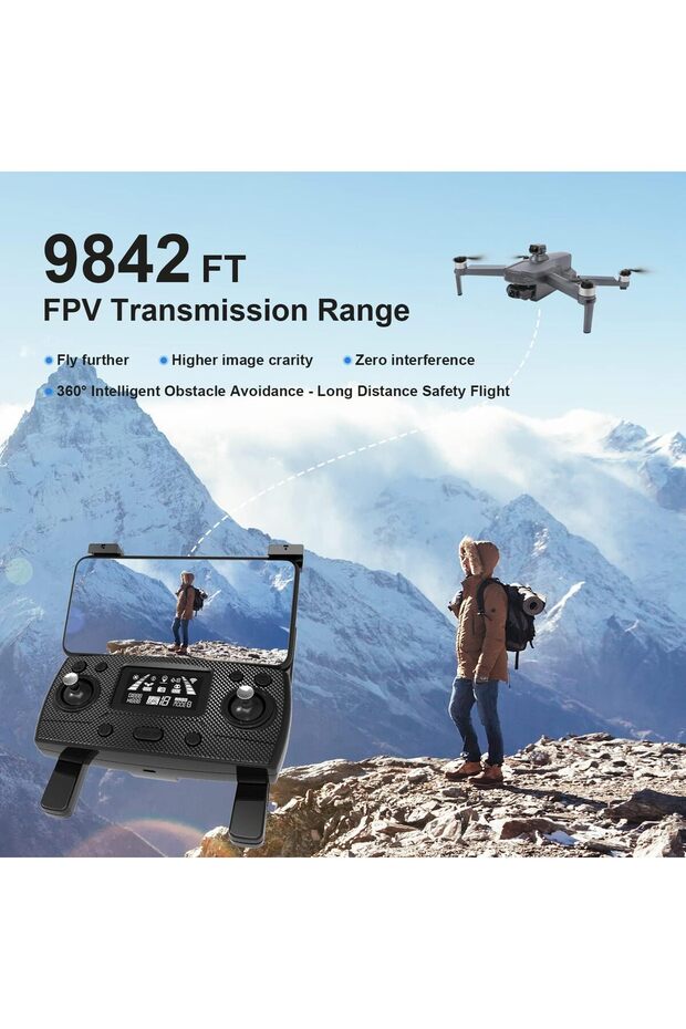 طائرة بدون طيار صغيرة بثلاث كاميرات - 1