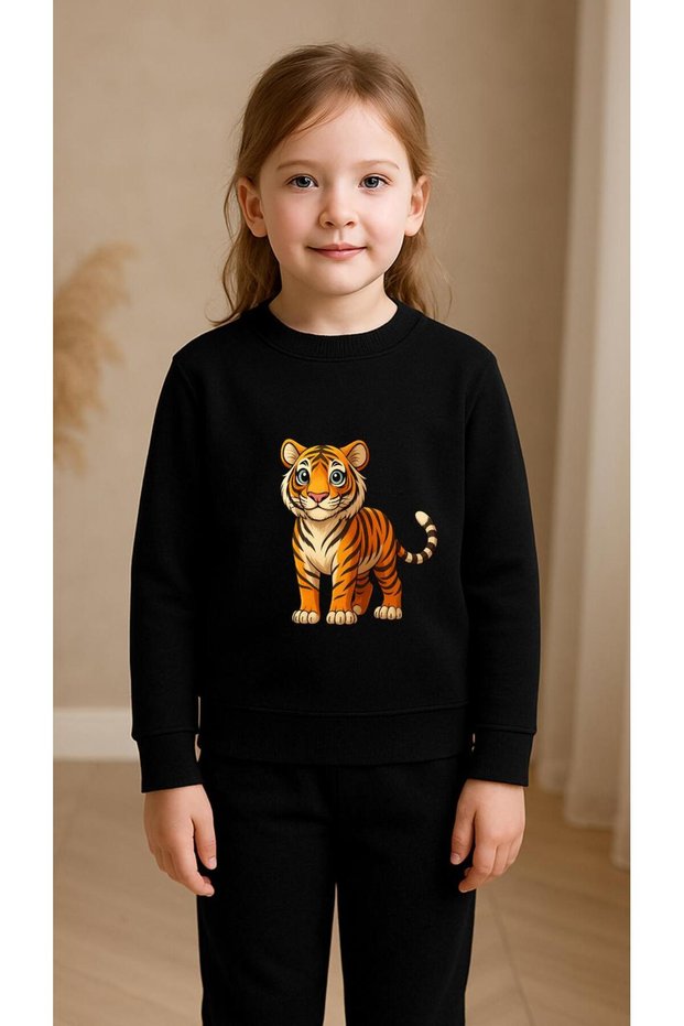 Children's Suit Sweatshirt Little Arslan Printed Girls Boys Crew Neck3 4-5-6-7-8-9-10-11-12Years