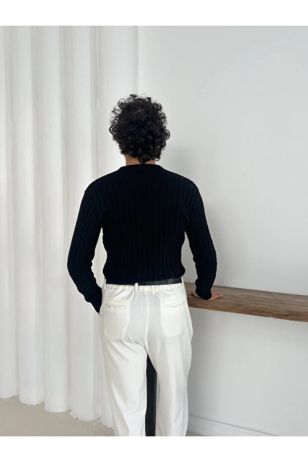 Kışlık Örme Bisiklet Yaka Triko kazak - 3