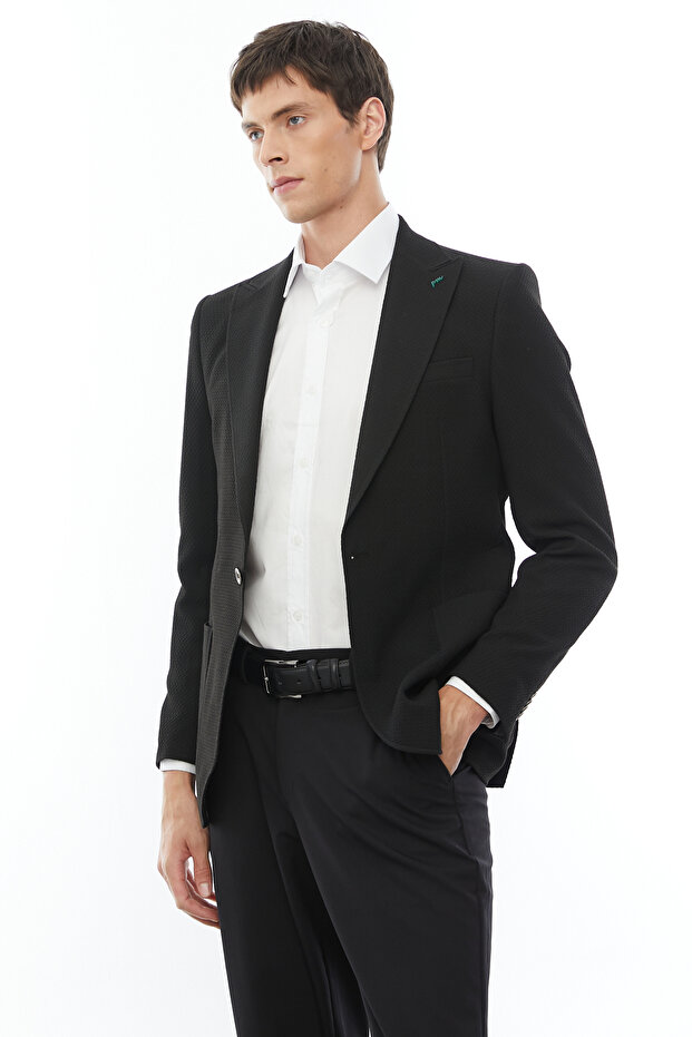 سترة رجالية كلاسيكية بزر واحد - 3