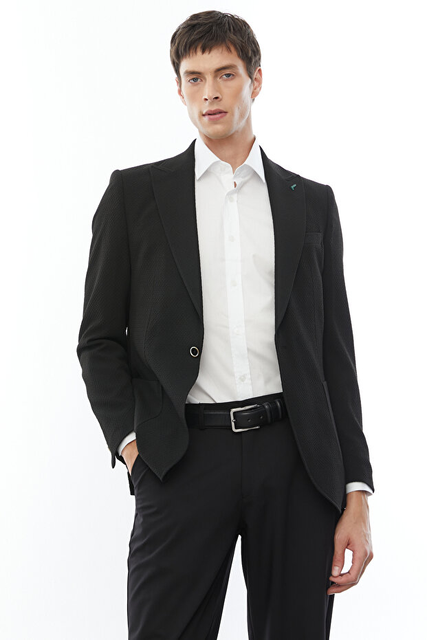 سترة رجالية كلاسيكية بزر واحد - 2